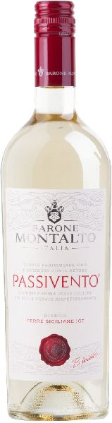 Barone MontaltoPassivento Bianco Terre Siciliane IGT Jg. 2022 Cuvee aus Grecanico, Cataratto, ChardonnayItalien Sizilien Barone Montalto